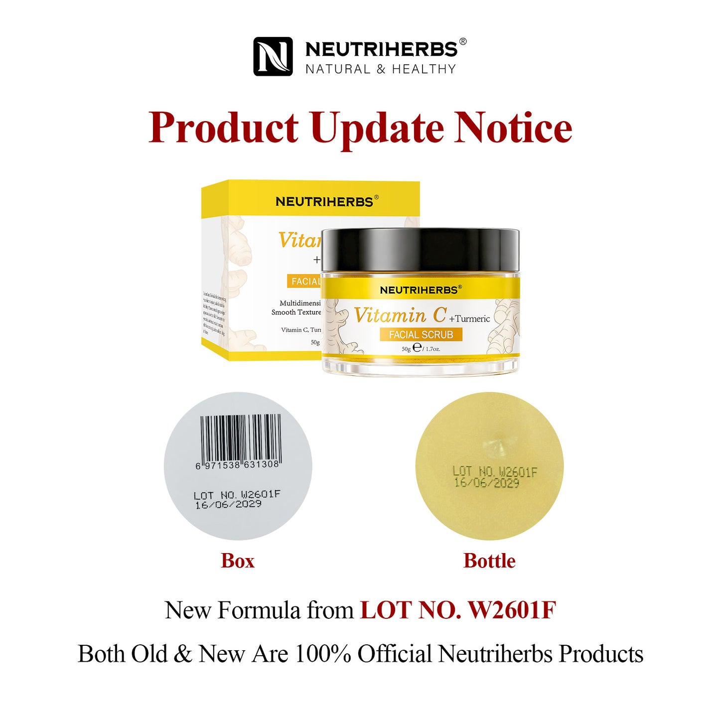 Neutriherbs Vitamin C Body Brightening and Exfoliating Set for Rough and Dull Skin