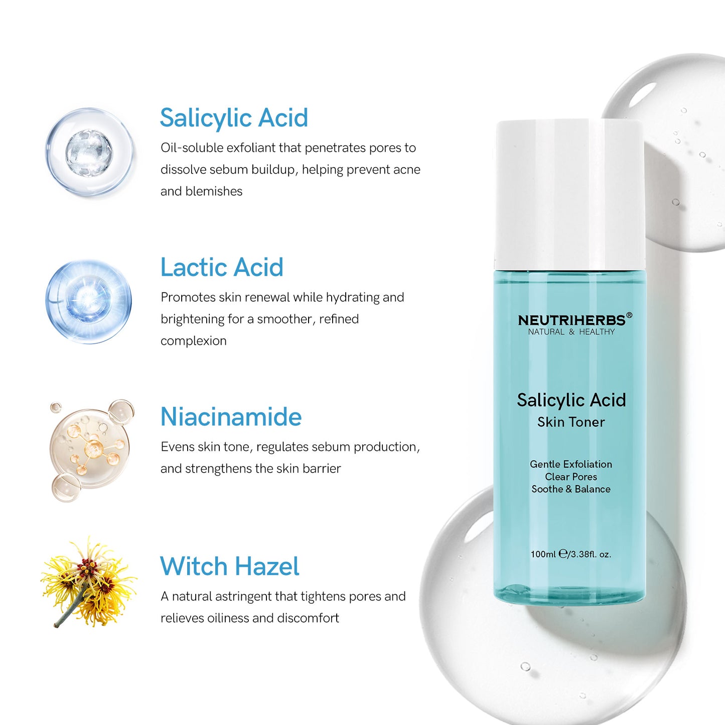 Salicylic Acid Toner for Acne & Pores
