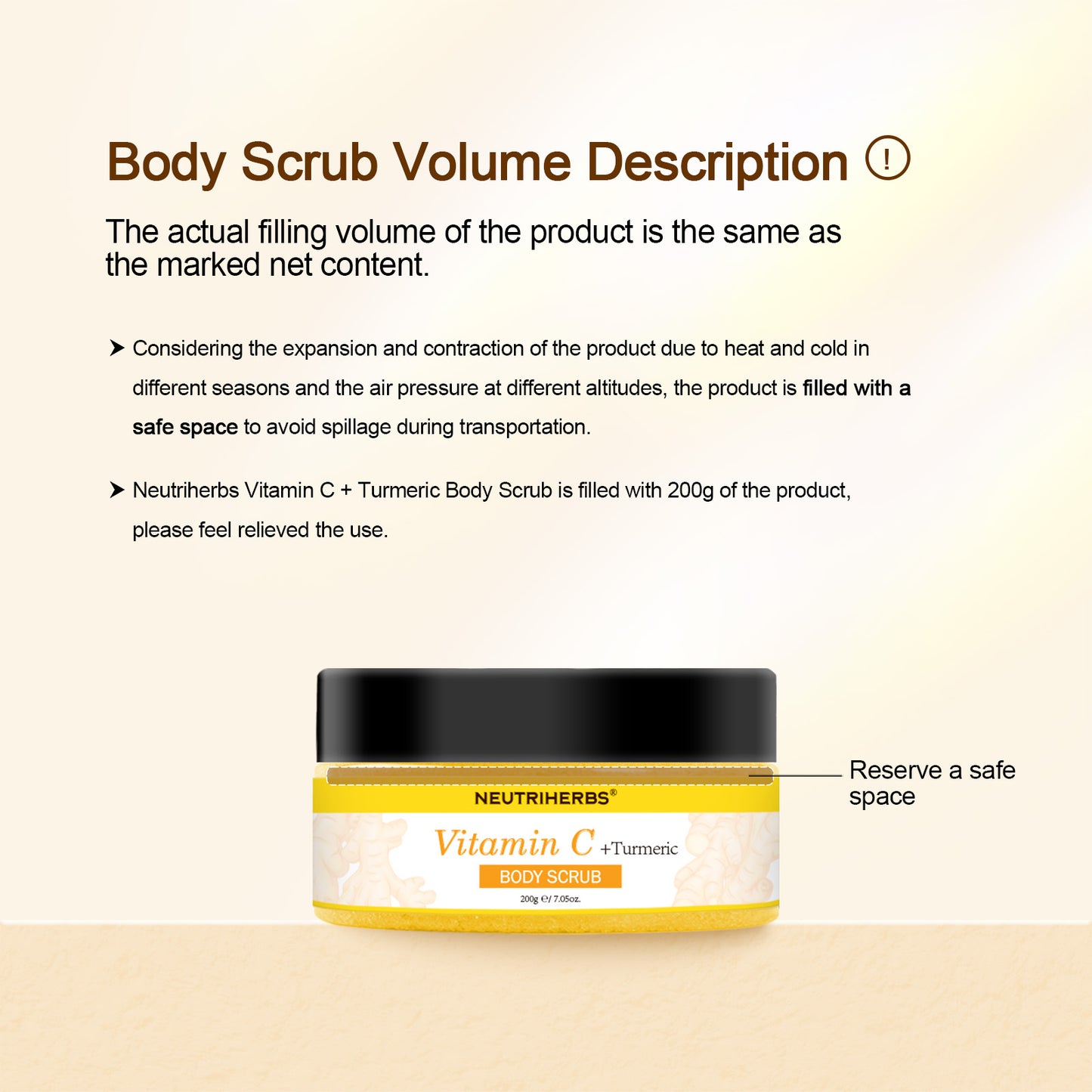 Vitamin C Turmeric Exfoliating Body Scrub For Skin Brightening