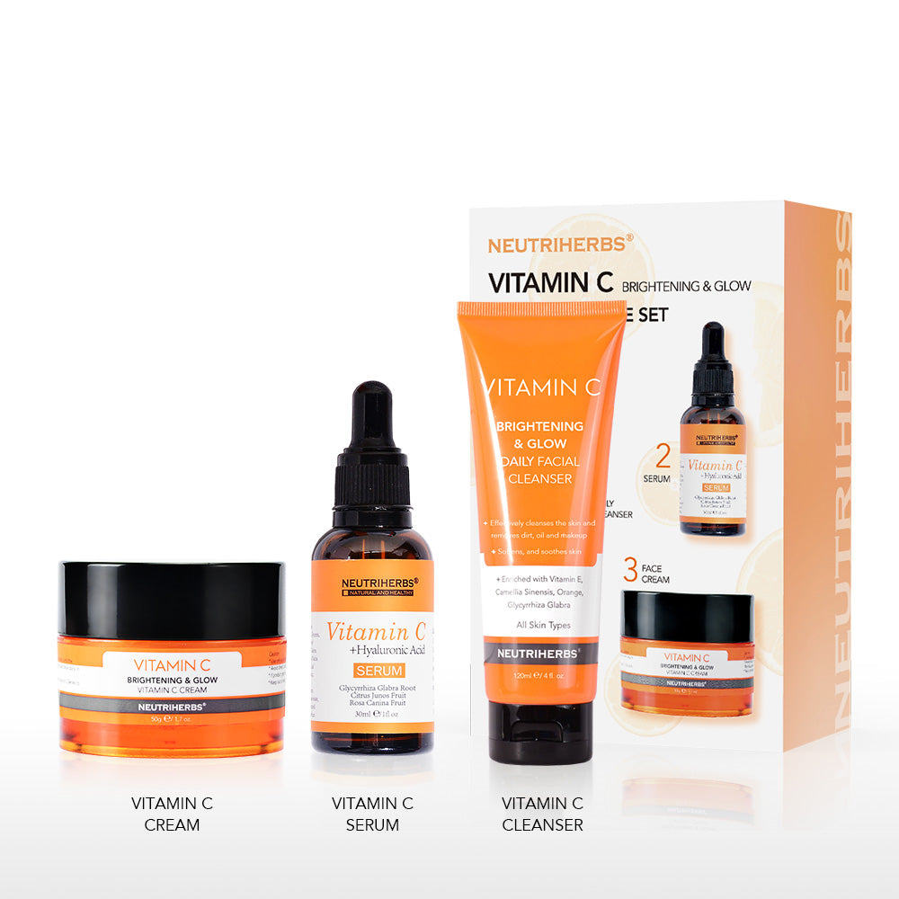 Neutriherbs Vitamin C Brightening & Glow Facial Kit - Neutriherbs SA