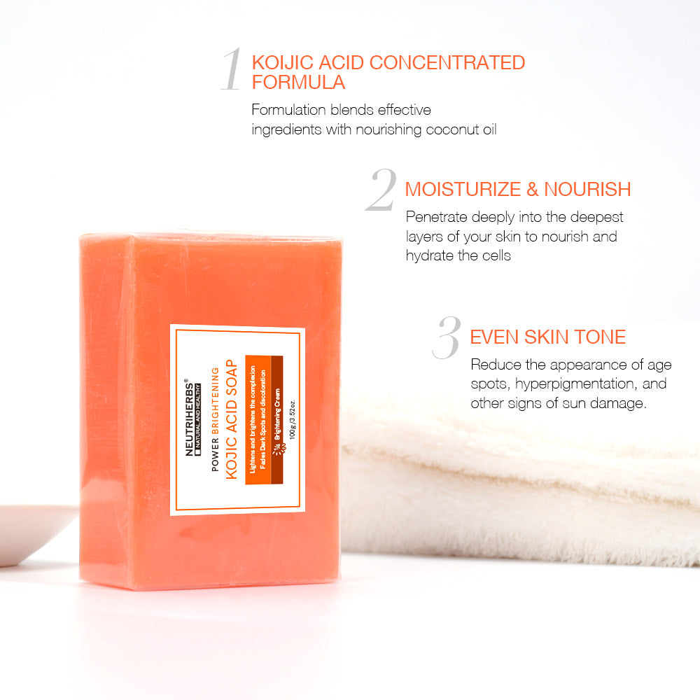 Neutriherbs Kojic Acid Soap for Dark Spots & Hyperpigmentation - 100g - Neutriherbs SA