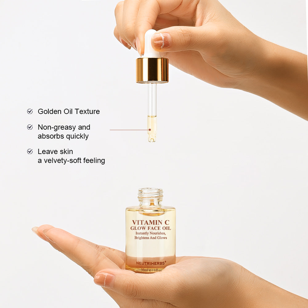 Neutriherbs Facial Oil with Vitamin C, Rosehip & Jojoba for Glowing Skin - 30ml - Neutriherbs SA