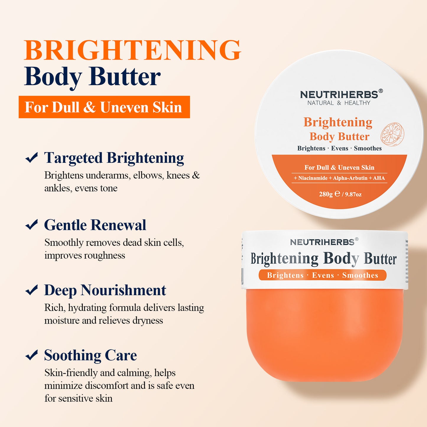 Brightening Body Butter For Dull & Uneven Skin