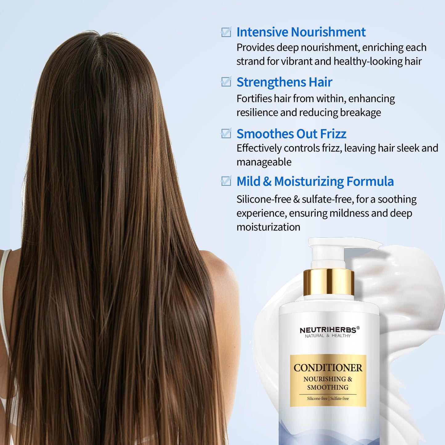 Moisture Rich Hair Conditioner For Plump Hydrating And Nourishing