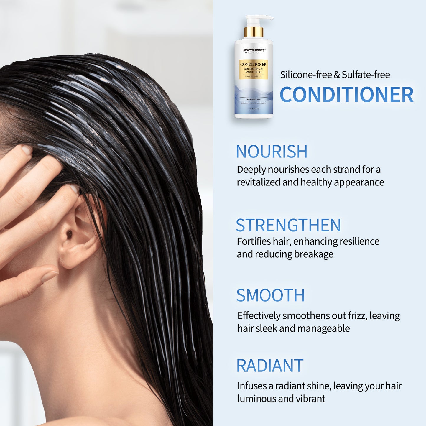 Moisture Rich Hair Conditioner For Plump Hydrating And Nourishing