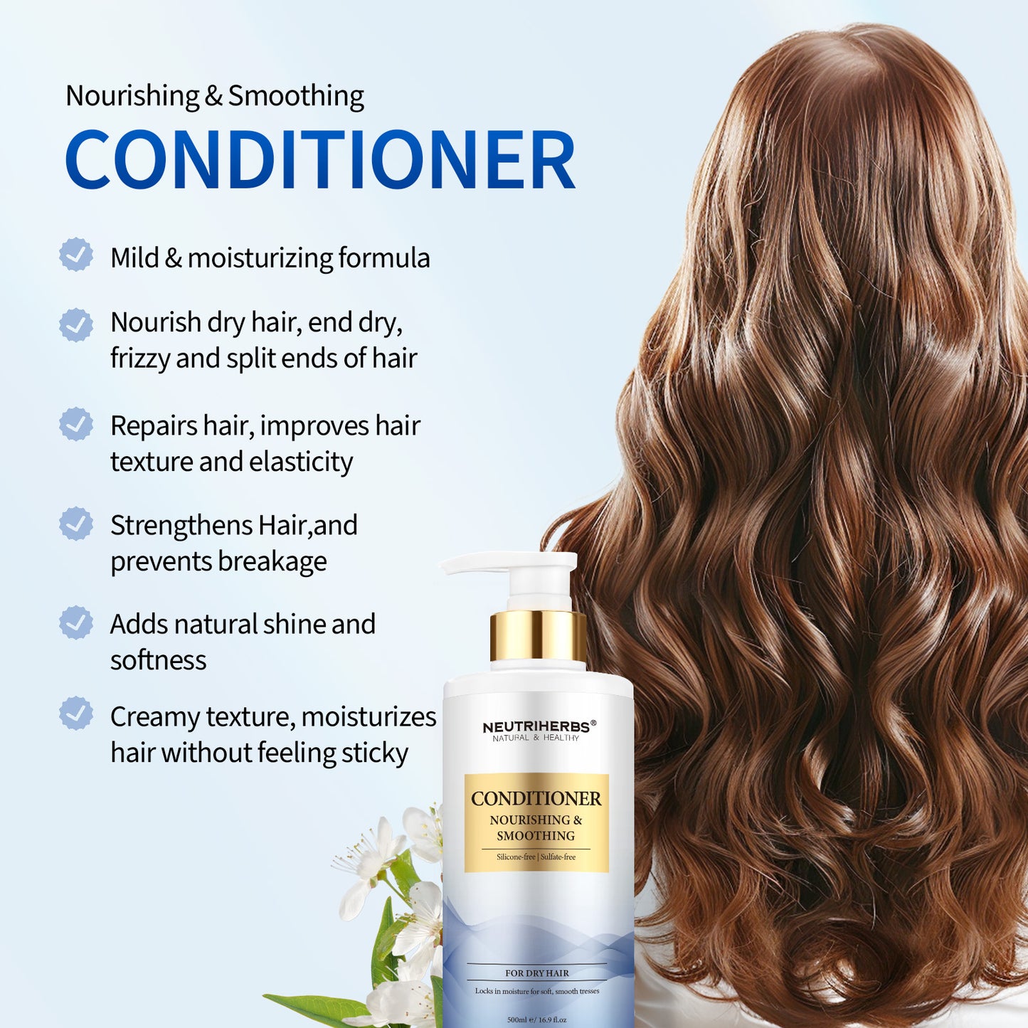Moisture Rich Hair Conditioner For Plump Hydrating And Nourishing