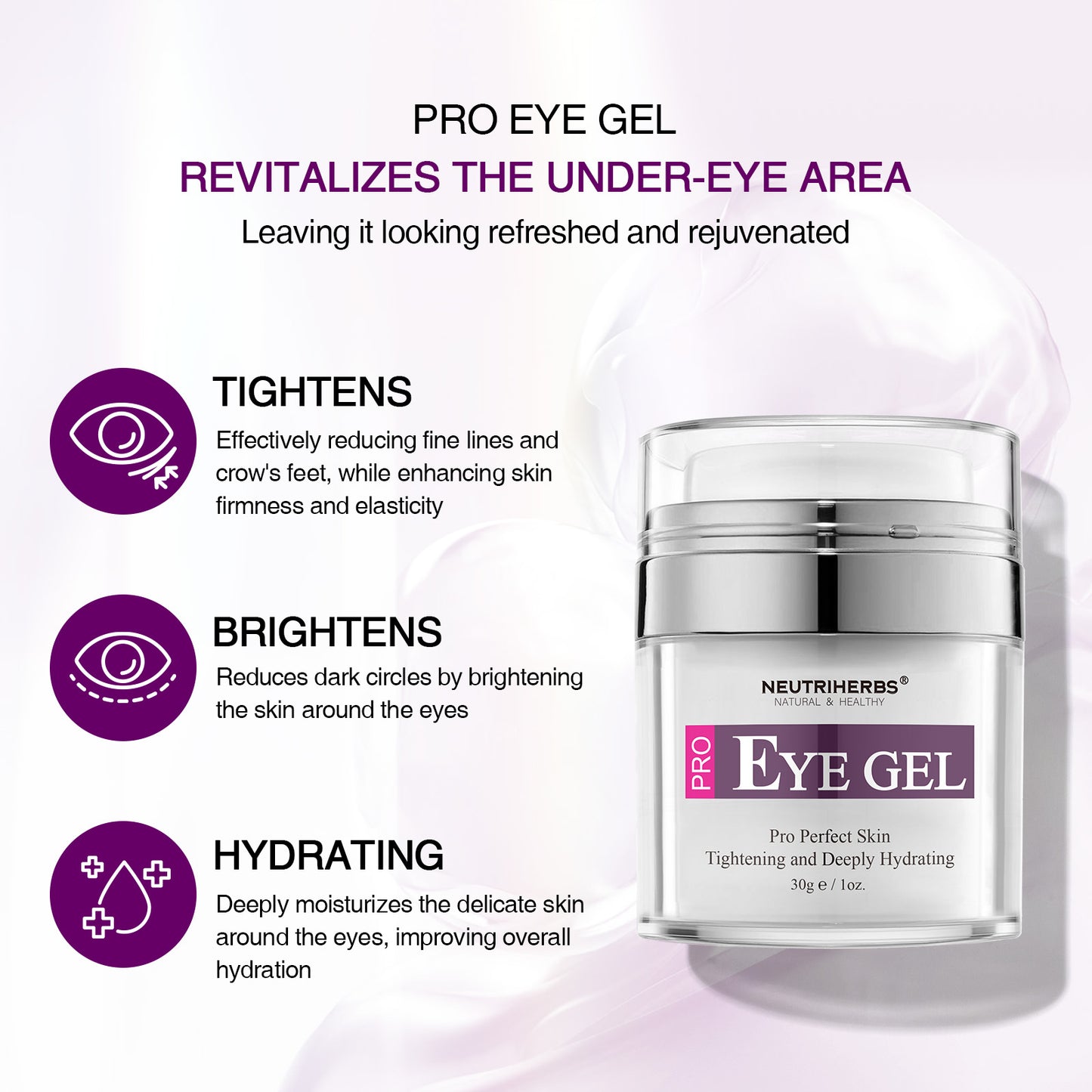 Neutriherbs Pro Eye Gel for Dry Skin & Dark Circles - 30ml
