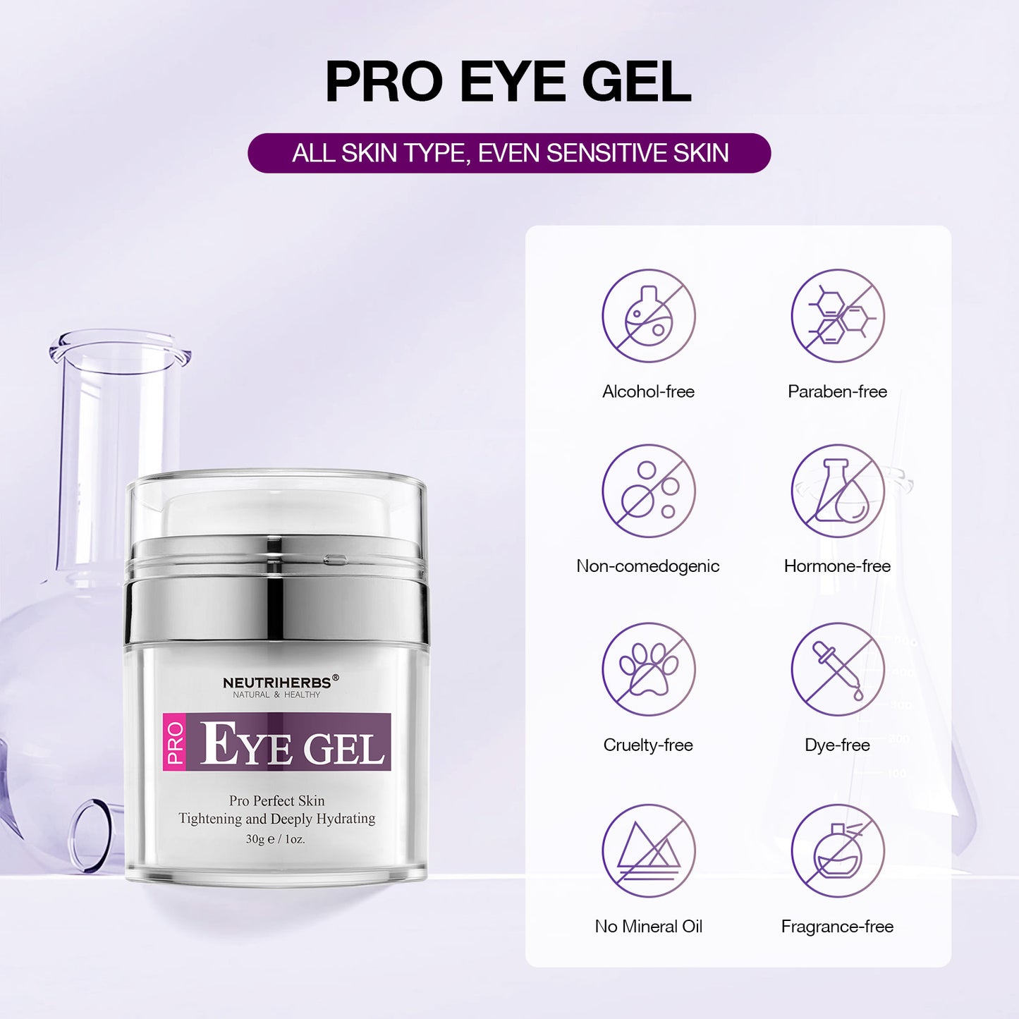 Neutriherbs Pro Eye Gel for Dry Skin & Dark Circles - 30ml