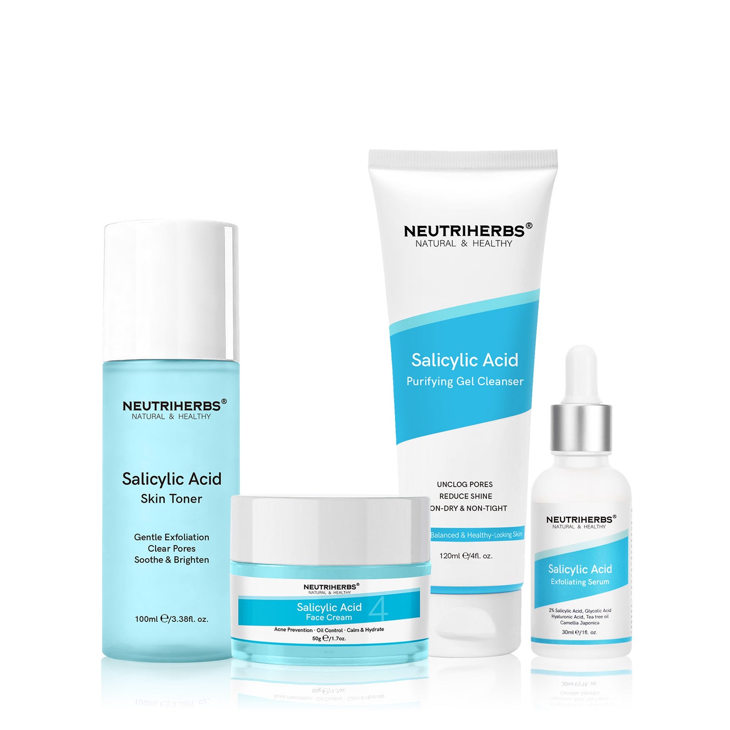 Neutriherbs Salicylic Acid Oil Balance & Acne Control Set for Oily Skin and Breakouts