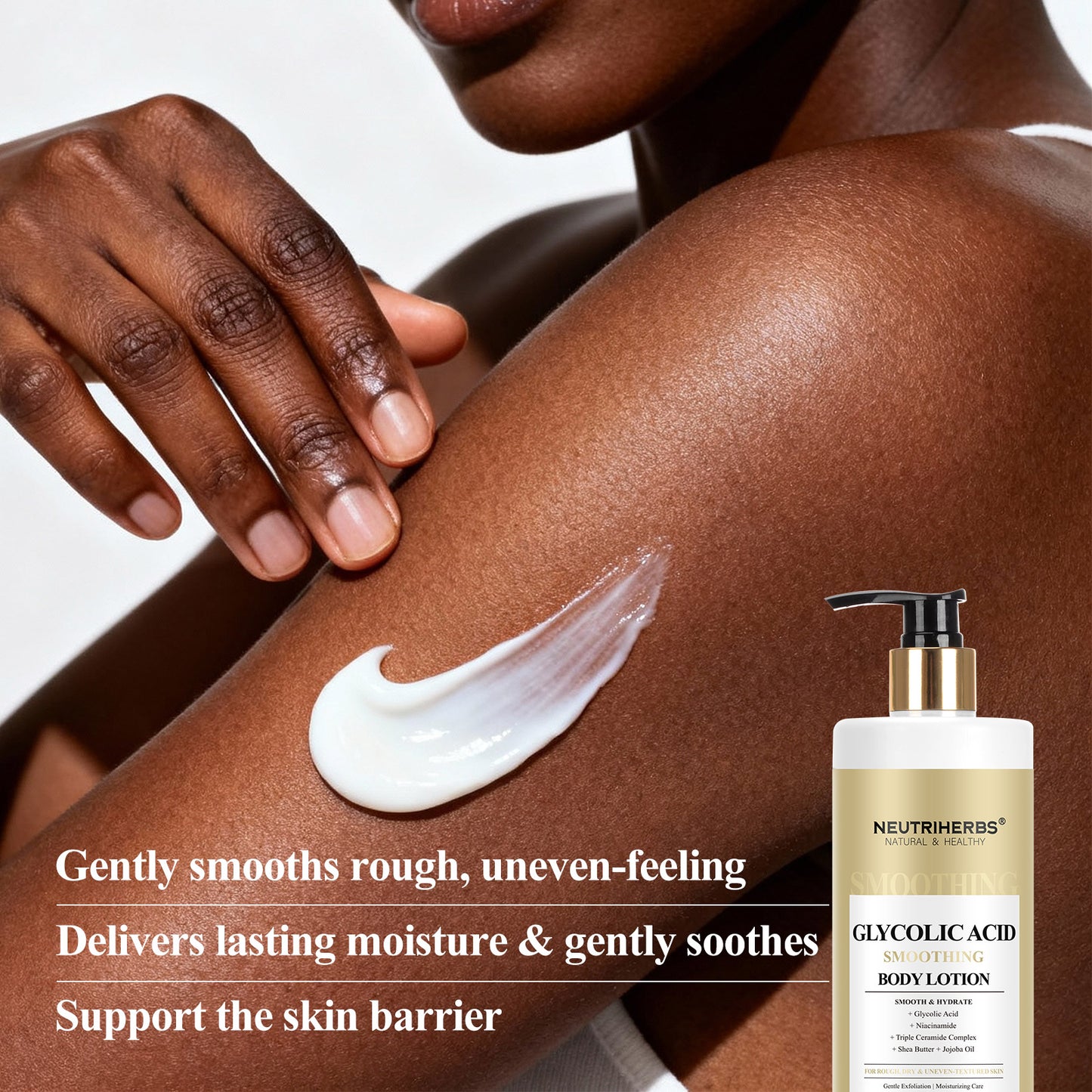 Neutriherbs Glycolic Acid Smoothing Body Lotion For Rough & Dry Skin