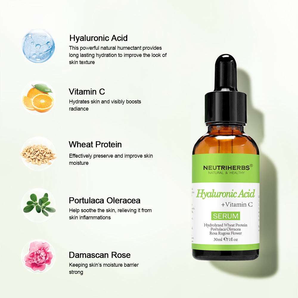 Neutriherbs Hyaluronic Acid Serum with Vitamin C - 30ml