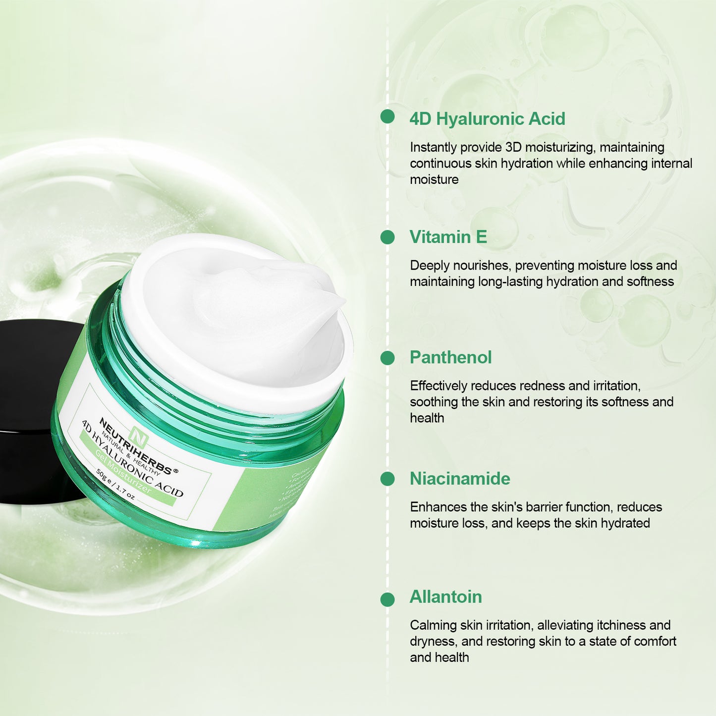 4D Hyaluronic Acid Face Cream Plus 84% Immediate Hydration