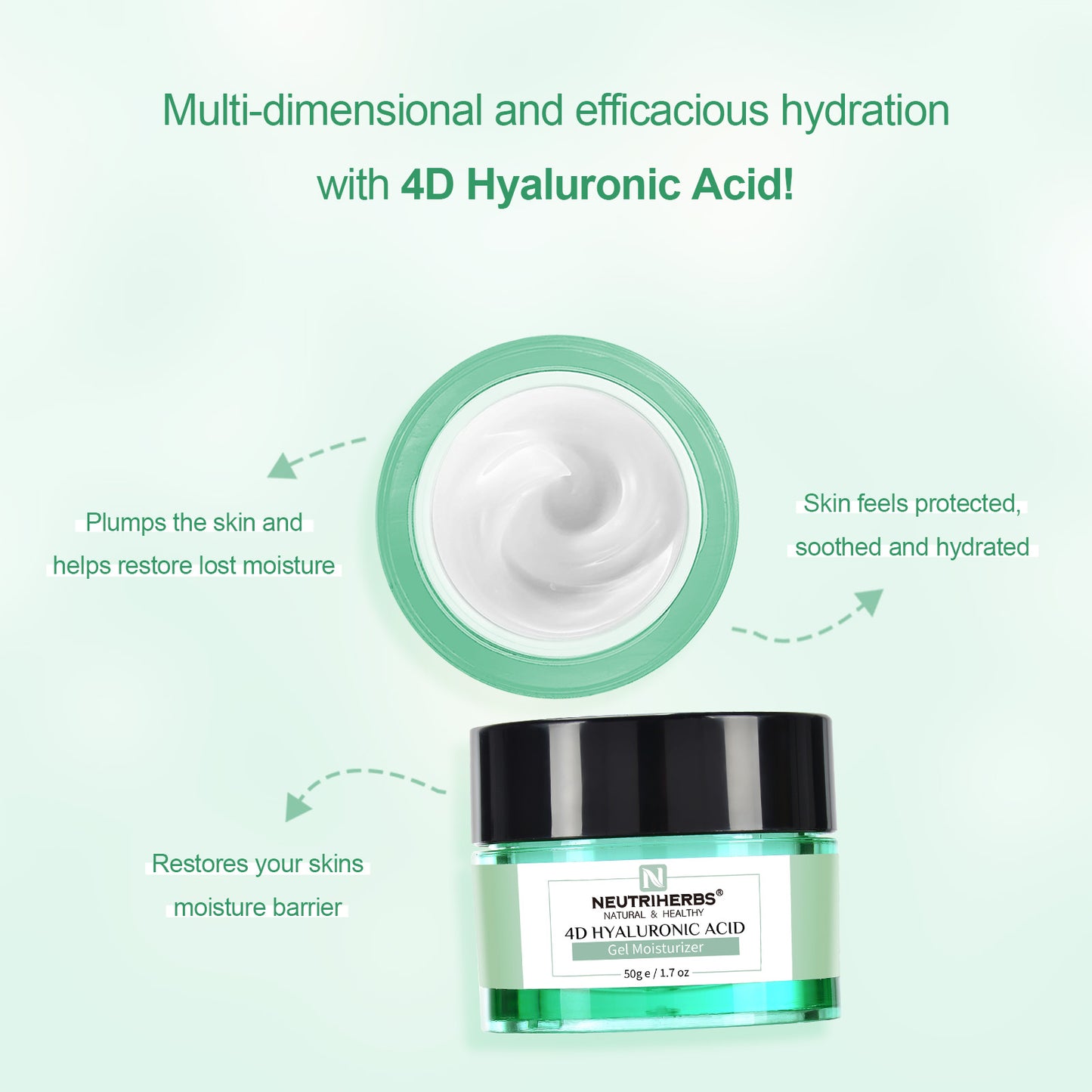 4D Hyaluronic Acid Face Cream Plus 84% Immediate Hydration