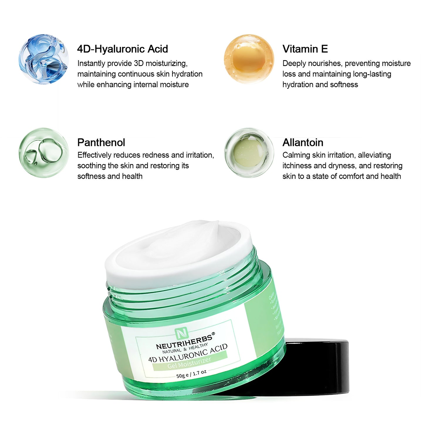 4D Hyaluronic Acid Face Cream Plus 84% Immediate Hydration
