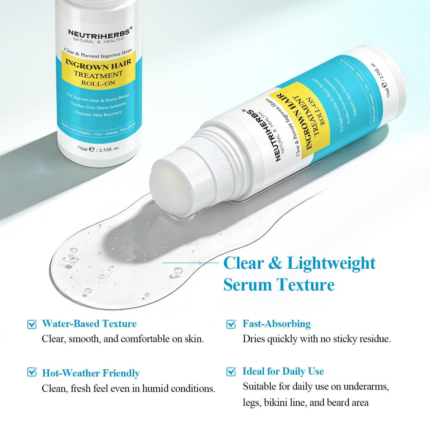 Neutriherbs Clear & Prevent Ingrown Hairs Ingrown Hair Treatment Roll-On