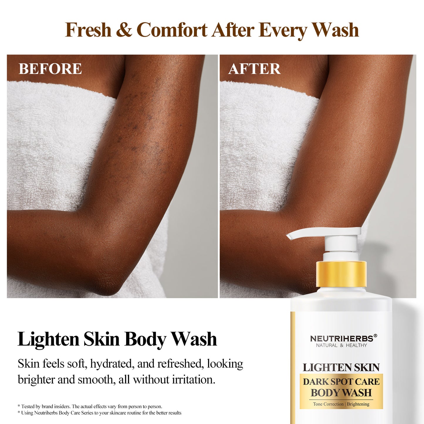 Neutriherbs Lighten Skin Body Wash for Dark Spot & Uneven Skin Tone