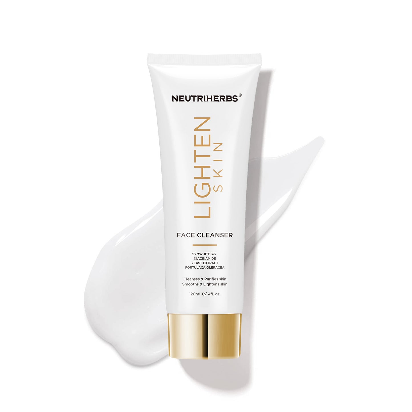 Neutriherbs Brightening Cleanser and Hyaluronic Acid Serum Set for Dry, Dull and Rough Skin