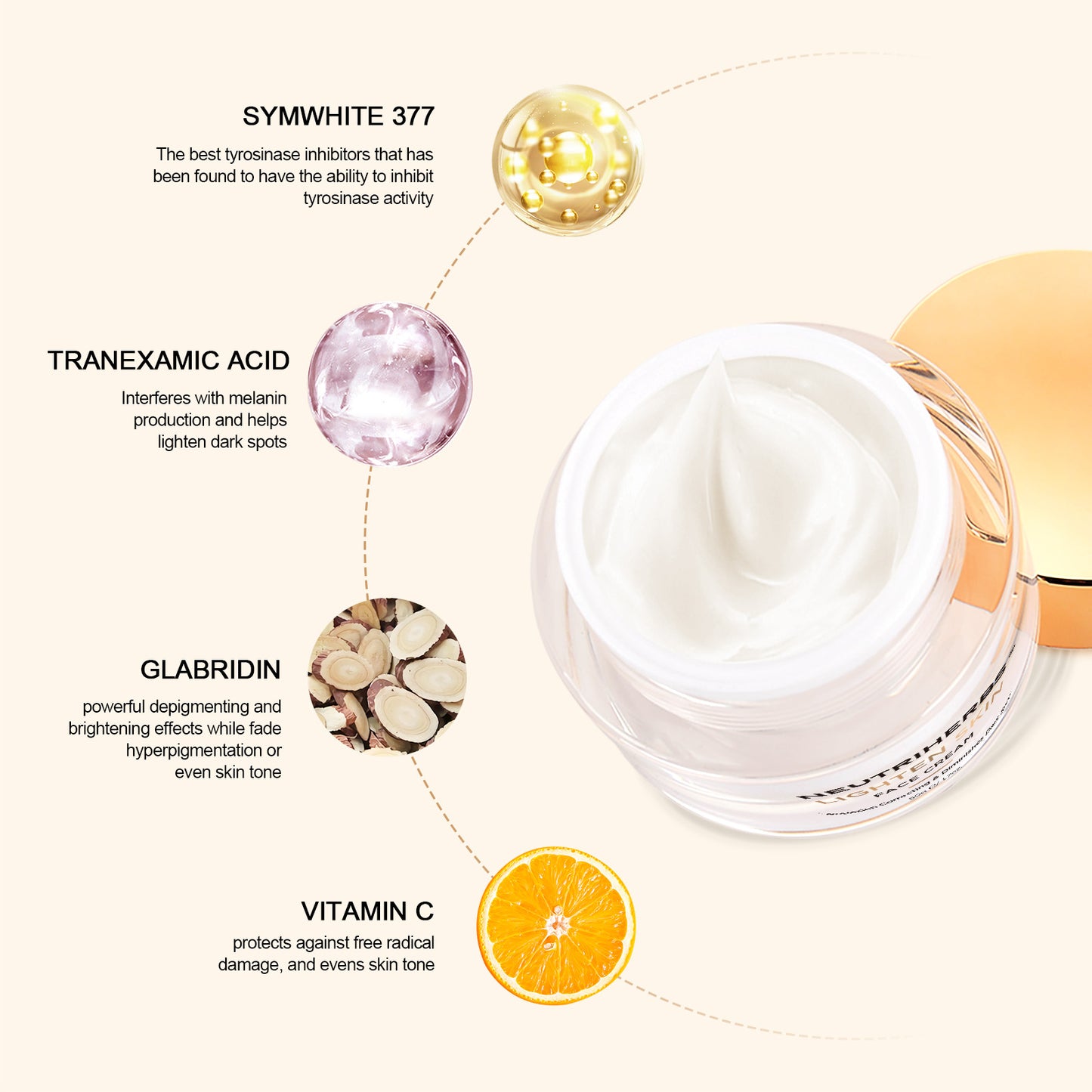 Brightening And Lightening Skin Face Cream For Dark Skin
