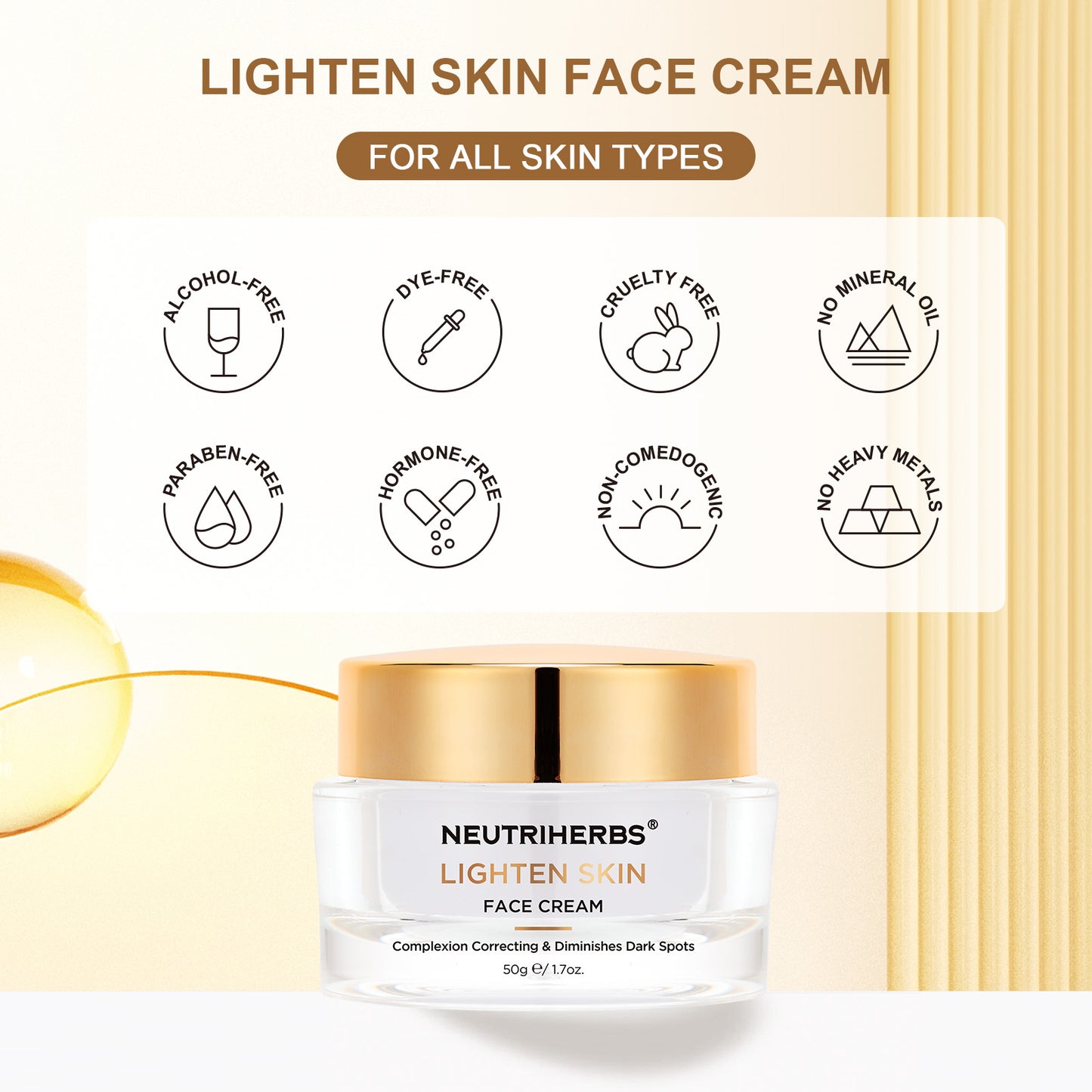 Brightening And Lightening Skin Face Cream For Dark Skin