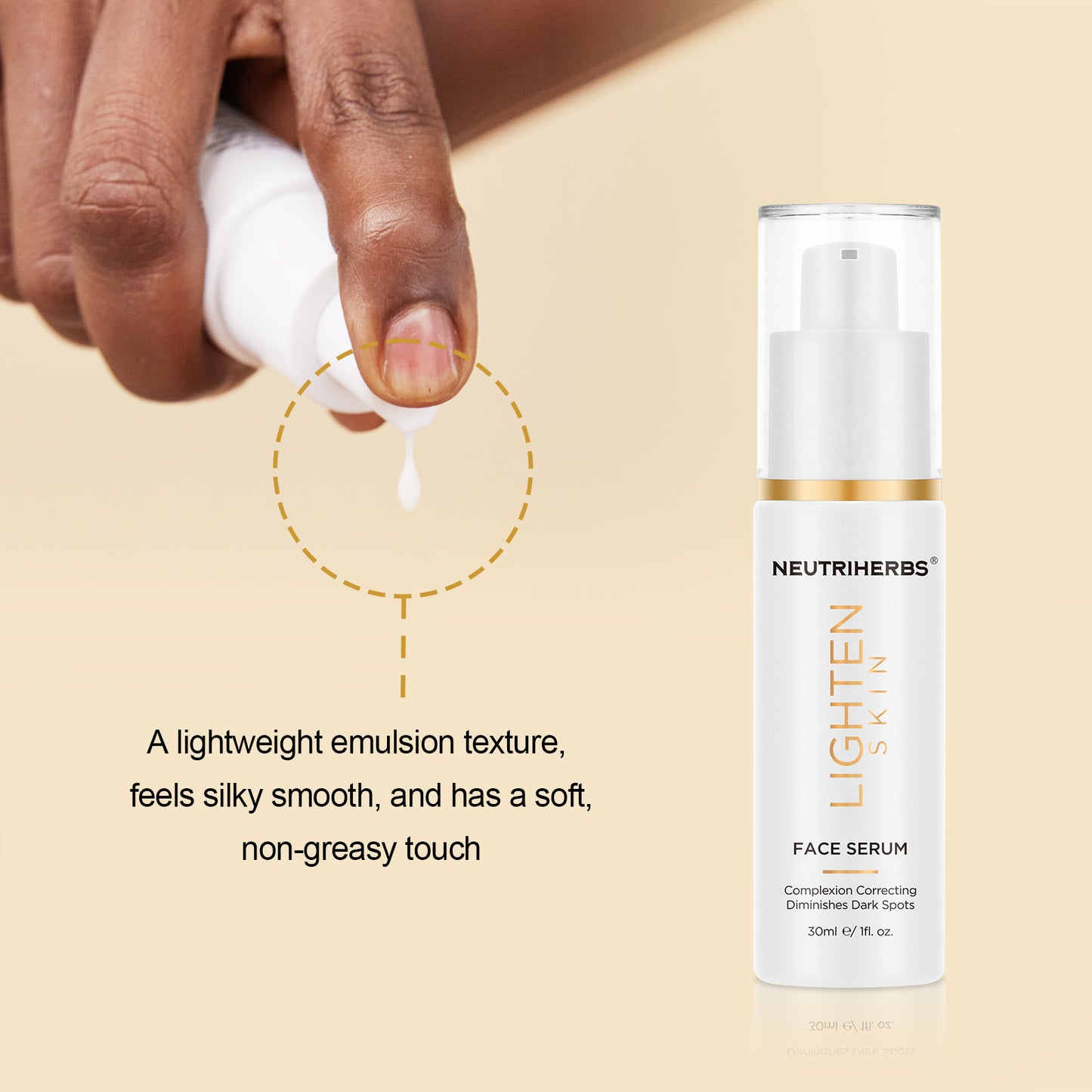 Neutriherbs Skin Lightening Whitening Face Serum For Dark Skin