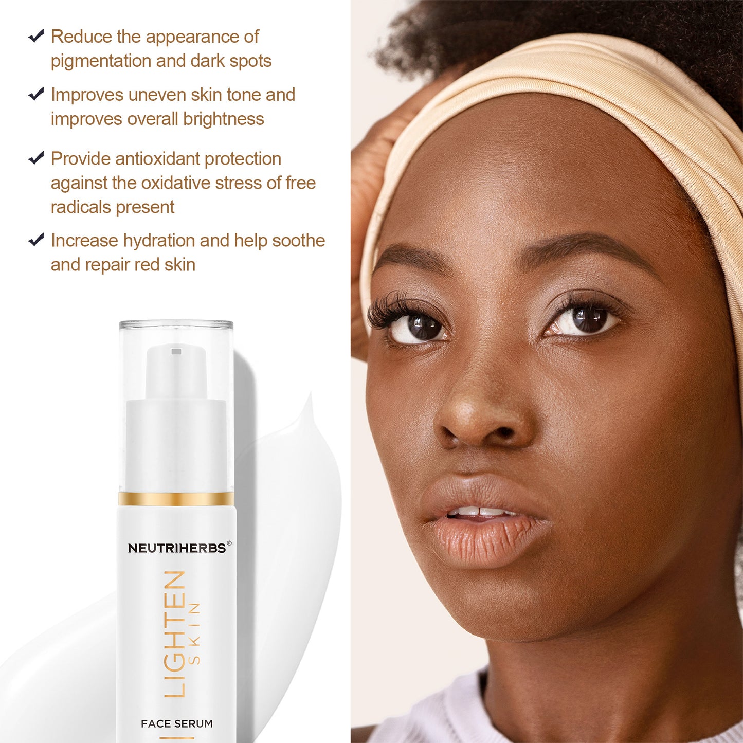 Neutriherbs Skin Lightening Whitening Face Serum For Dark Skin