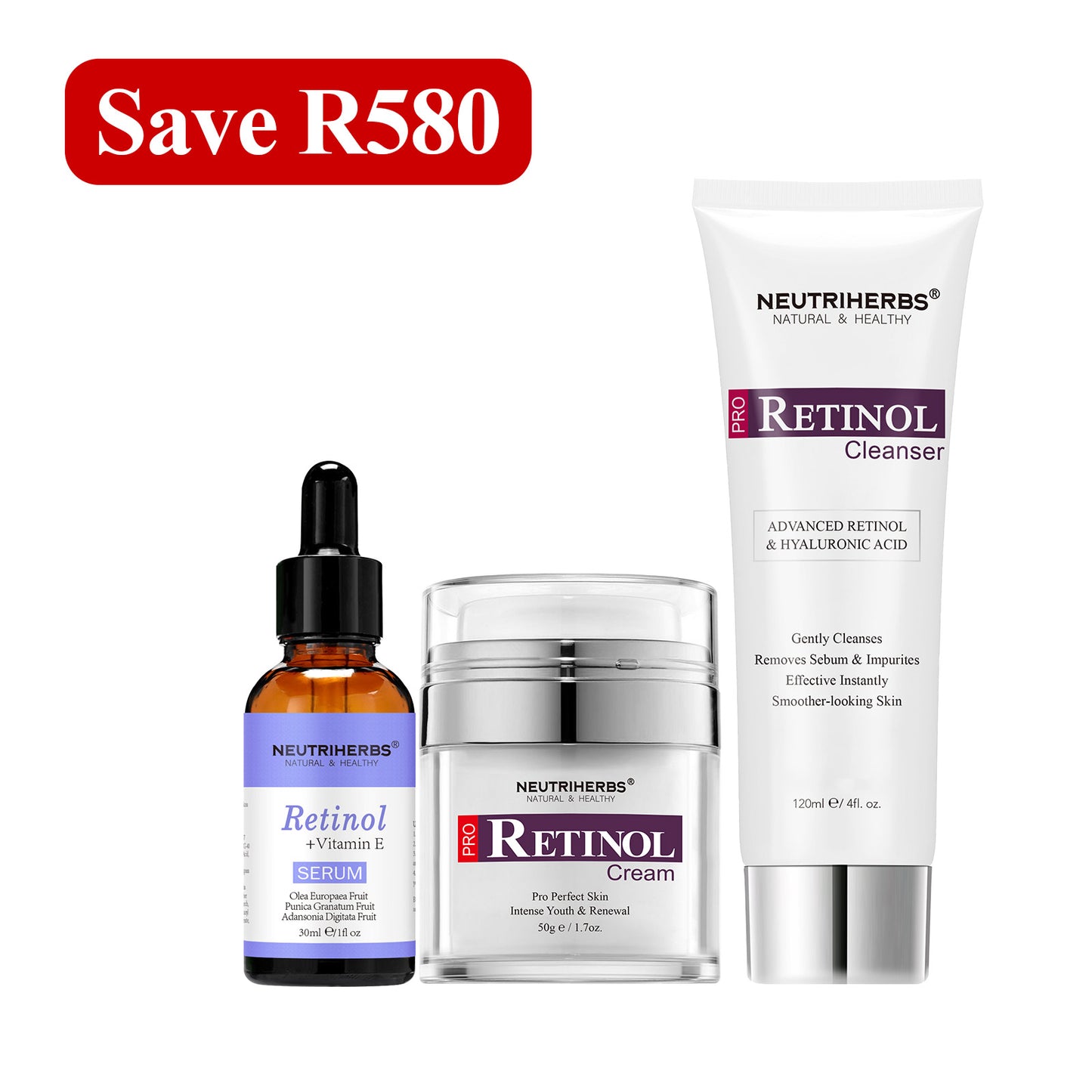 Pro Retinol Cleanser & Serum & Cream