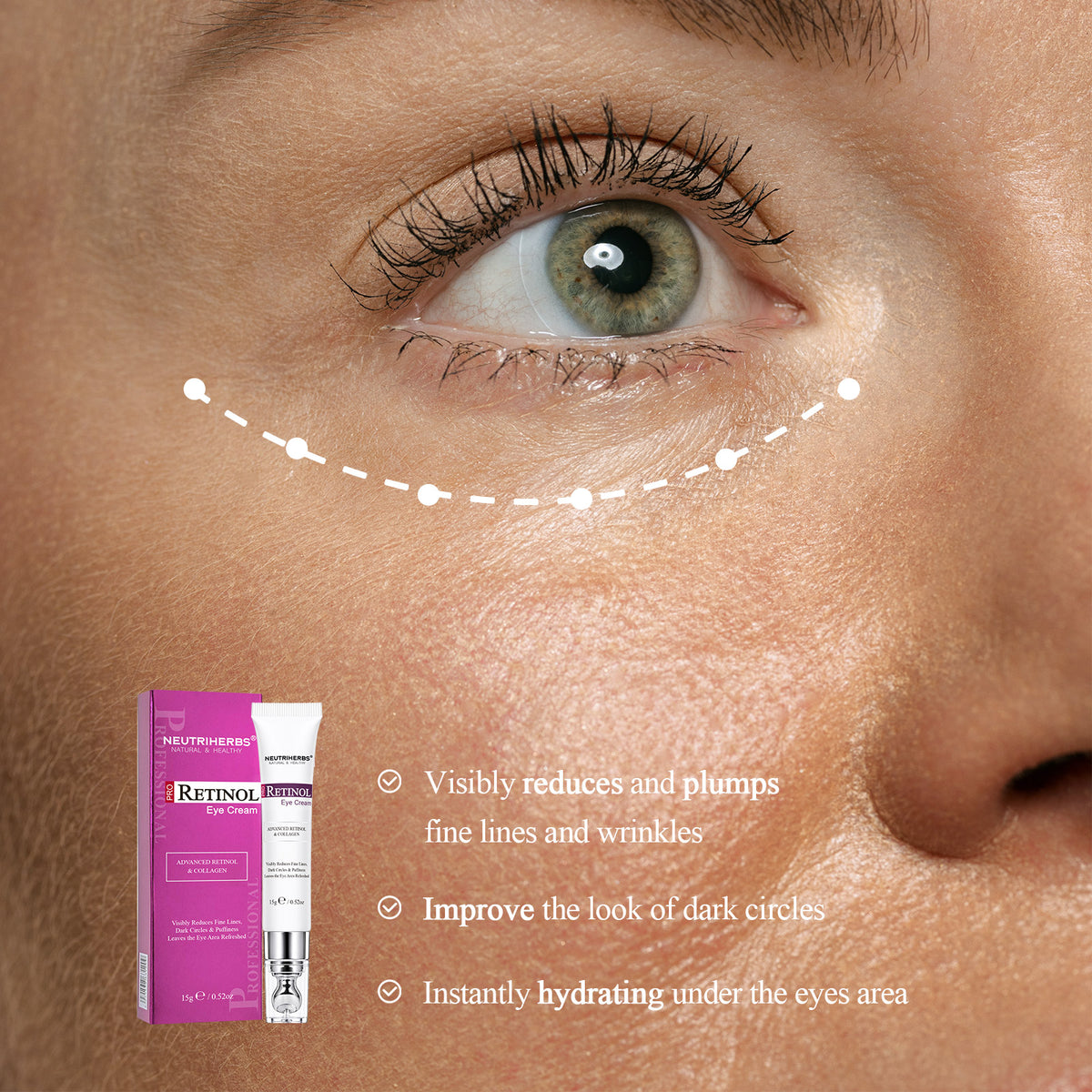 Neutriherbs Pro-Retinol Rapid Wrinkle Repair Eye Cream - 15g