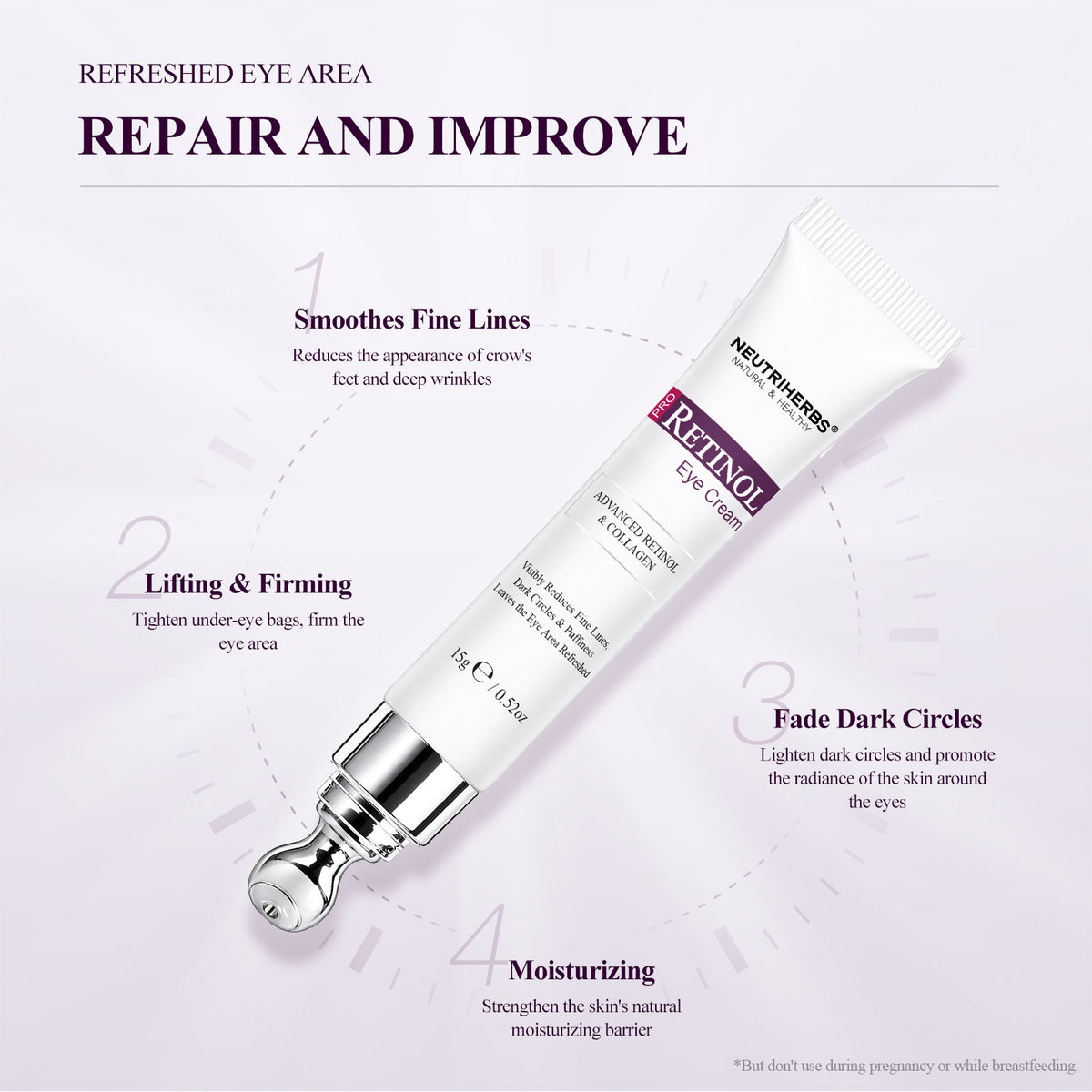 Neutriherbs Pro-Retinol Rapid Wrinkle Repair Eye Cream - 15g