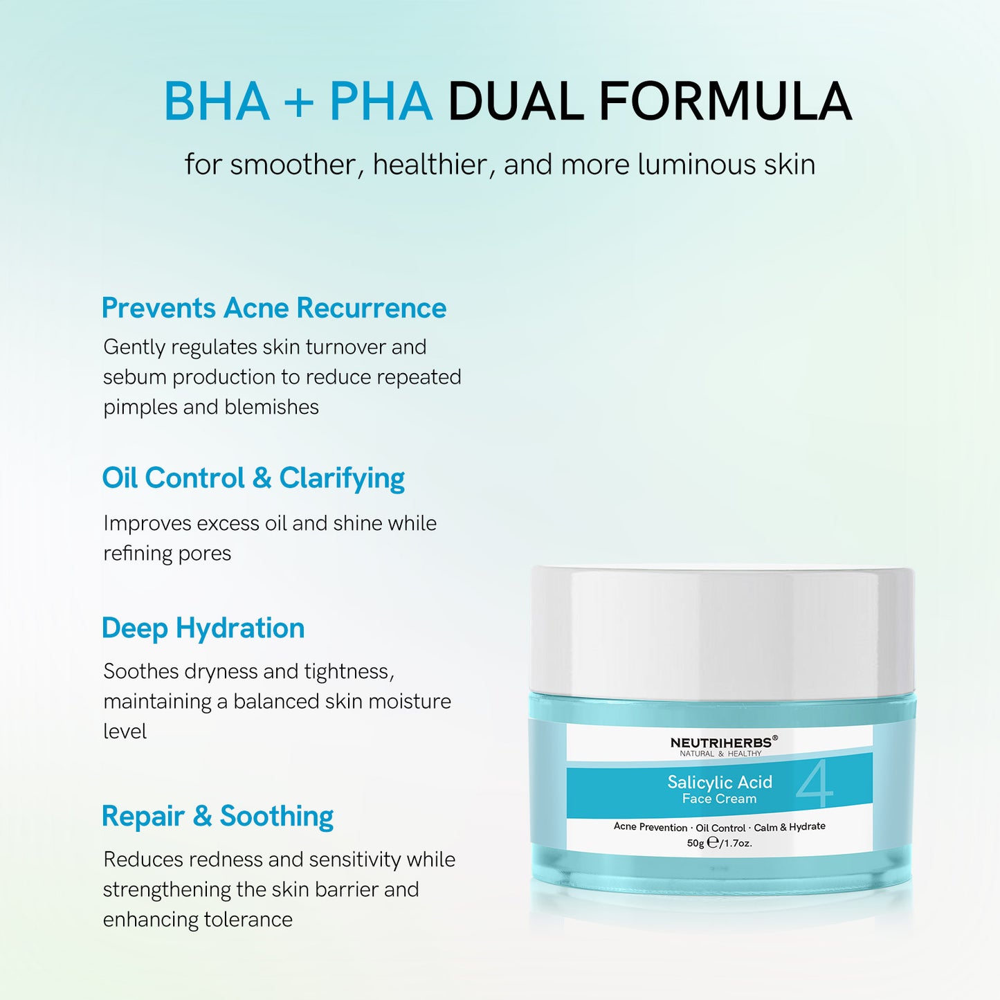 Salicylic Acid Face Cream for Acne & Oil Control