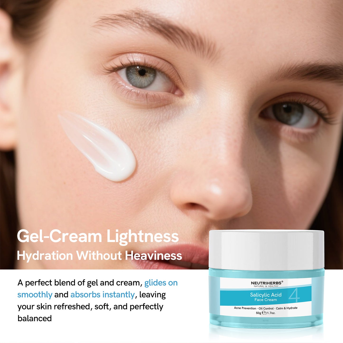 Salicylic Acid Face Cream for Acne & Oil Control