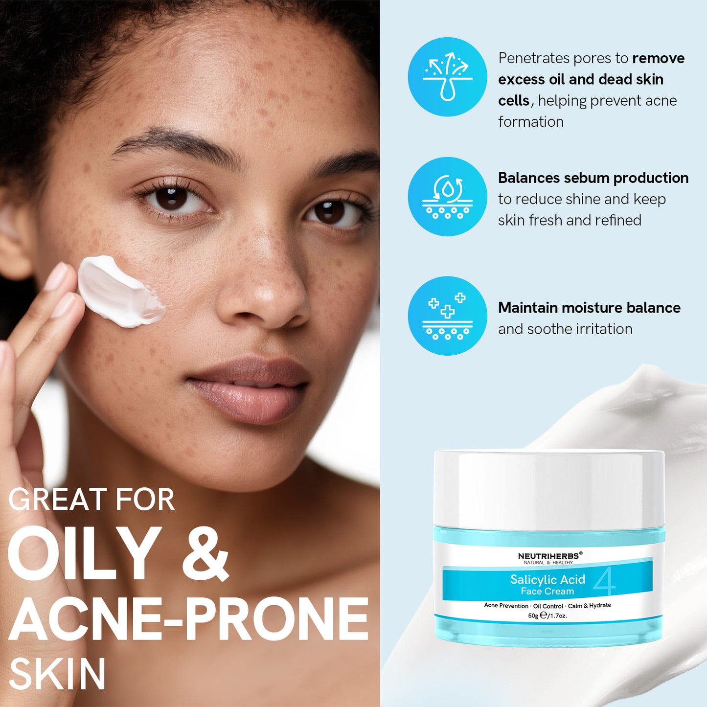 Salicylic Acid Cream & Cleanser & Treatment