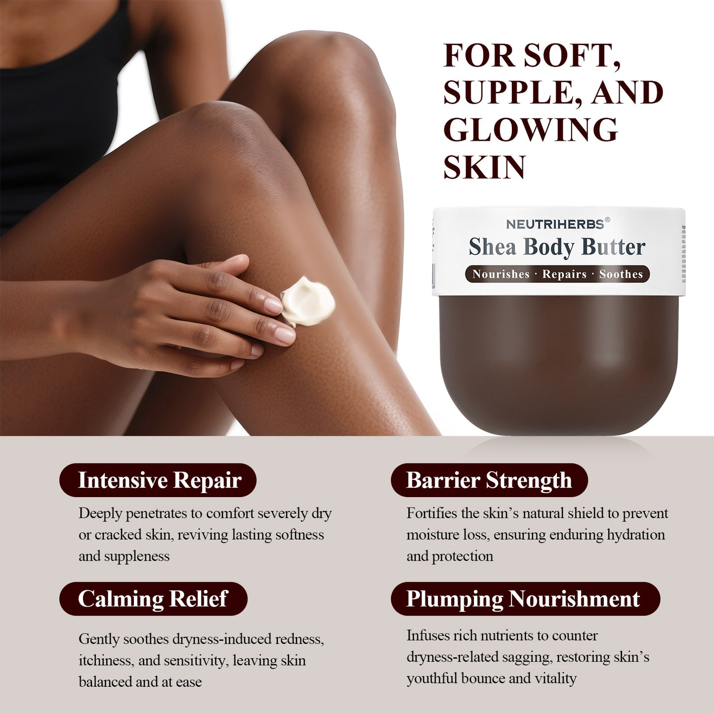 Shea Body Butter For Deep Hydration & Skin Repair