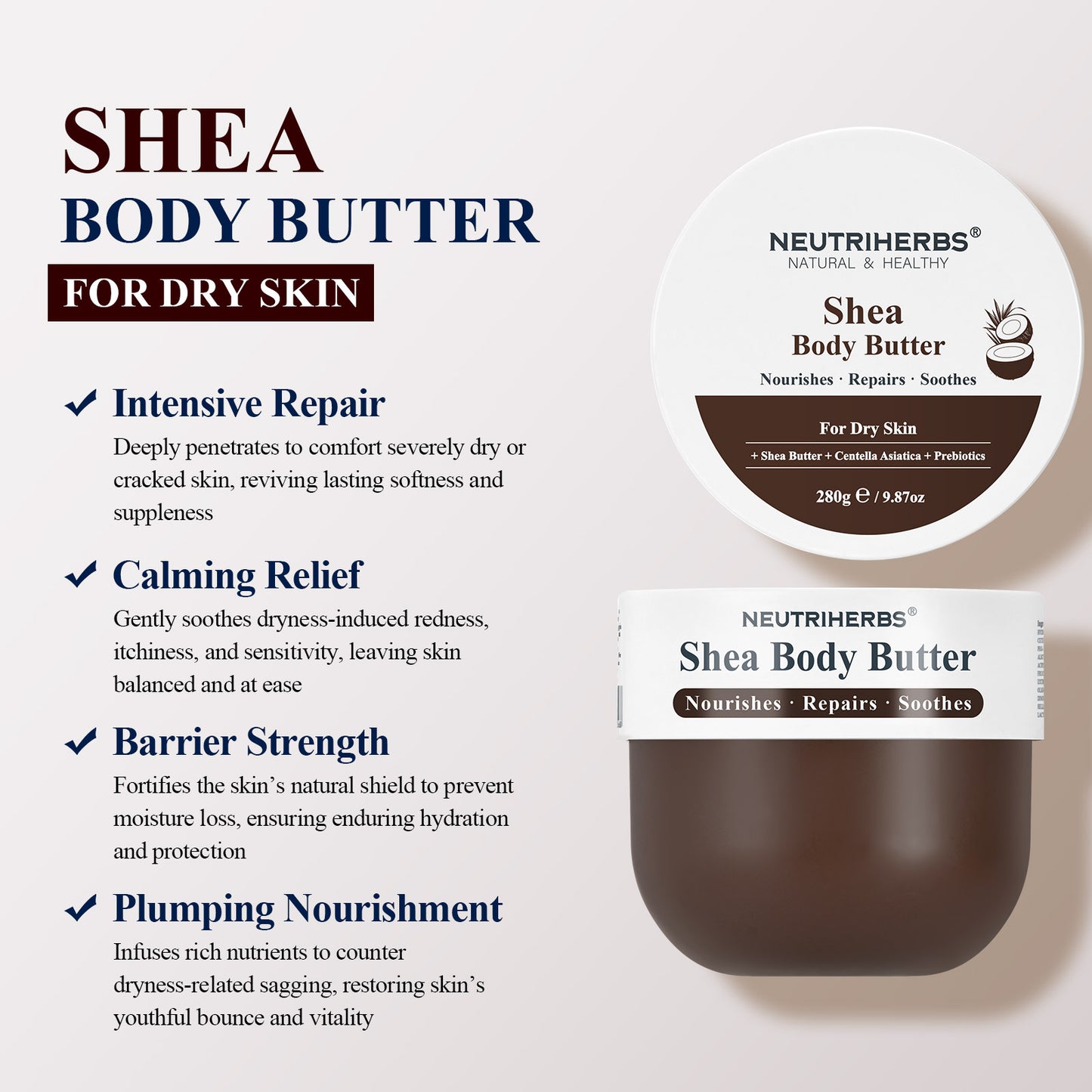 Shea Body Butter For Deep Hydration & Skin Repair