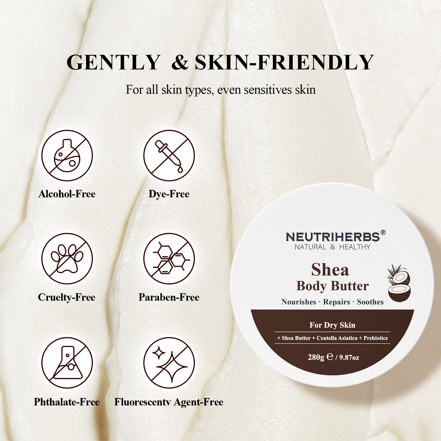 Shea Body Butter For Deep Hydration & Skin Repair