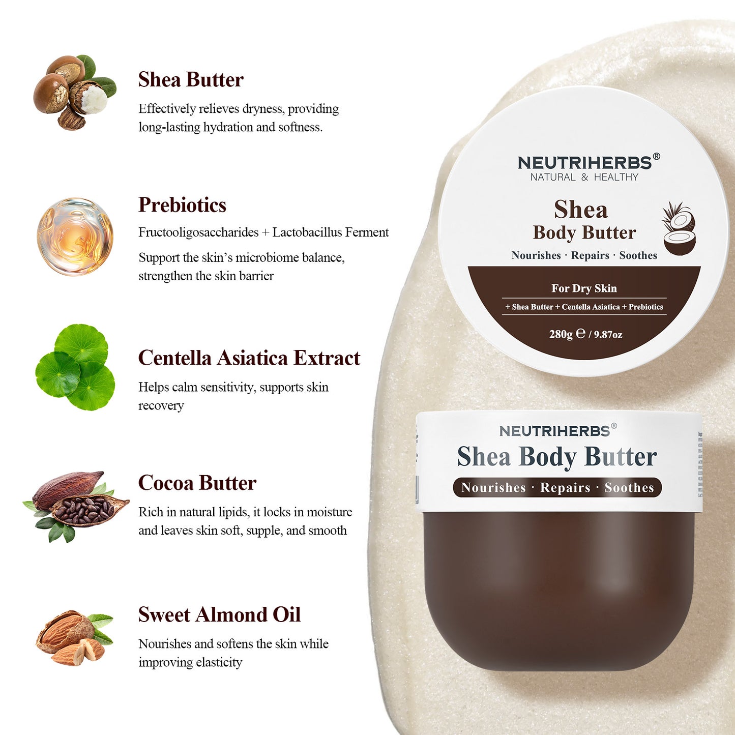 Shea Body Butter For Deep Hydration & Skin Repair
