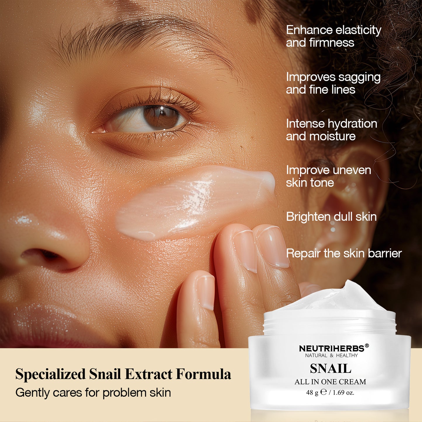 The Best All In One Snail Mucin Cream For Anti-Aging And Skin Repair