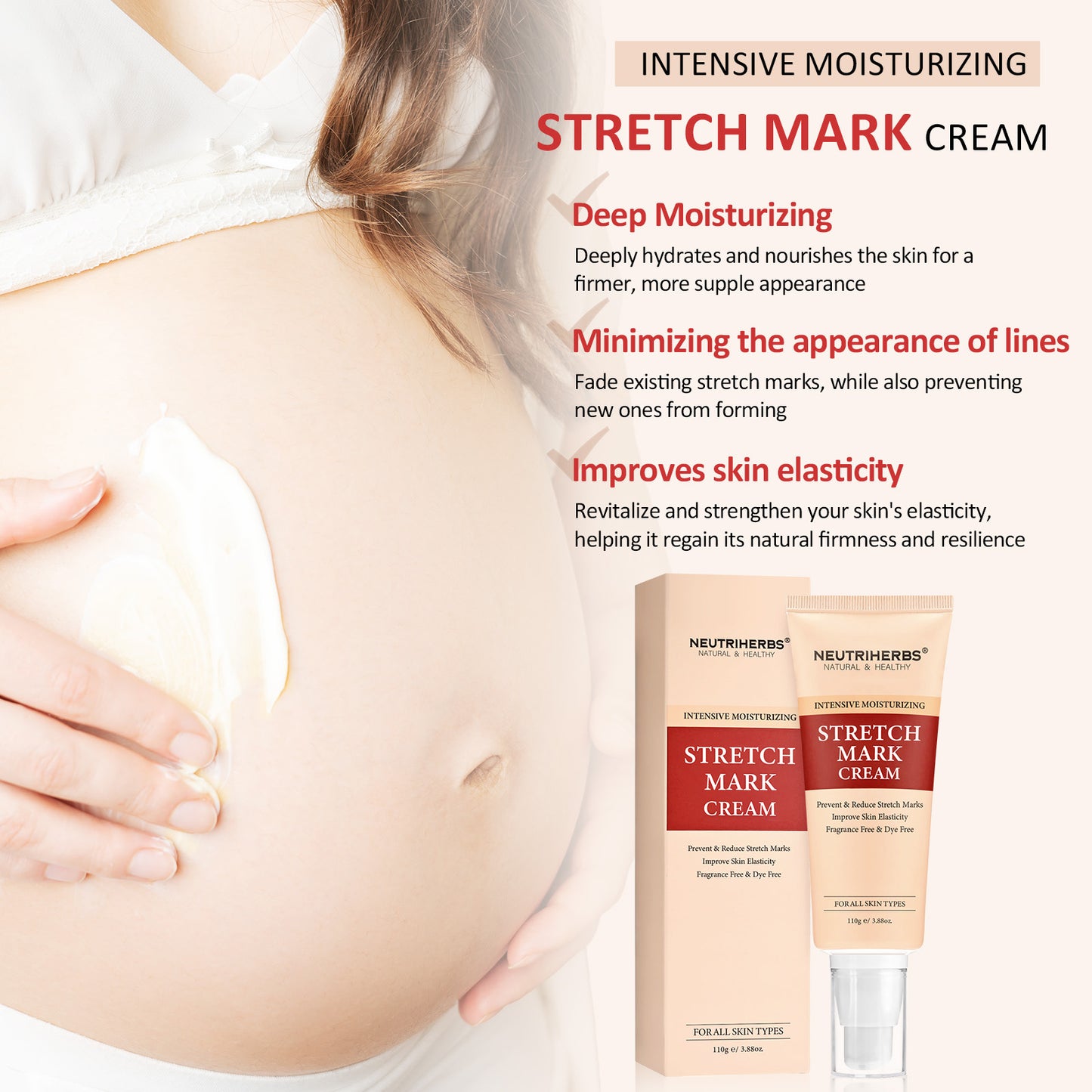 Body Stretch Mark Cream For A Smoother and Resilient Skin