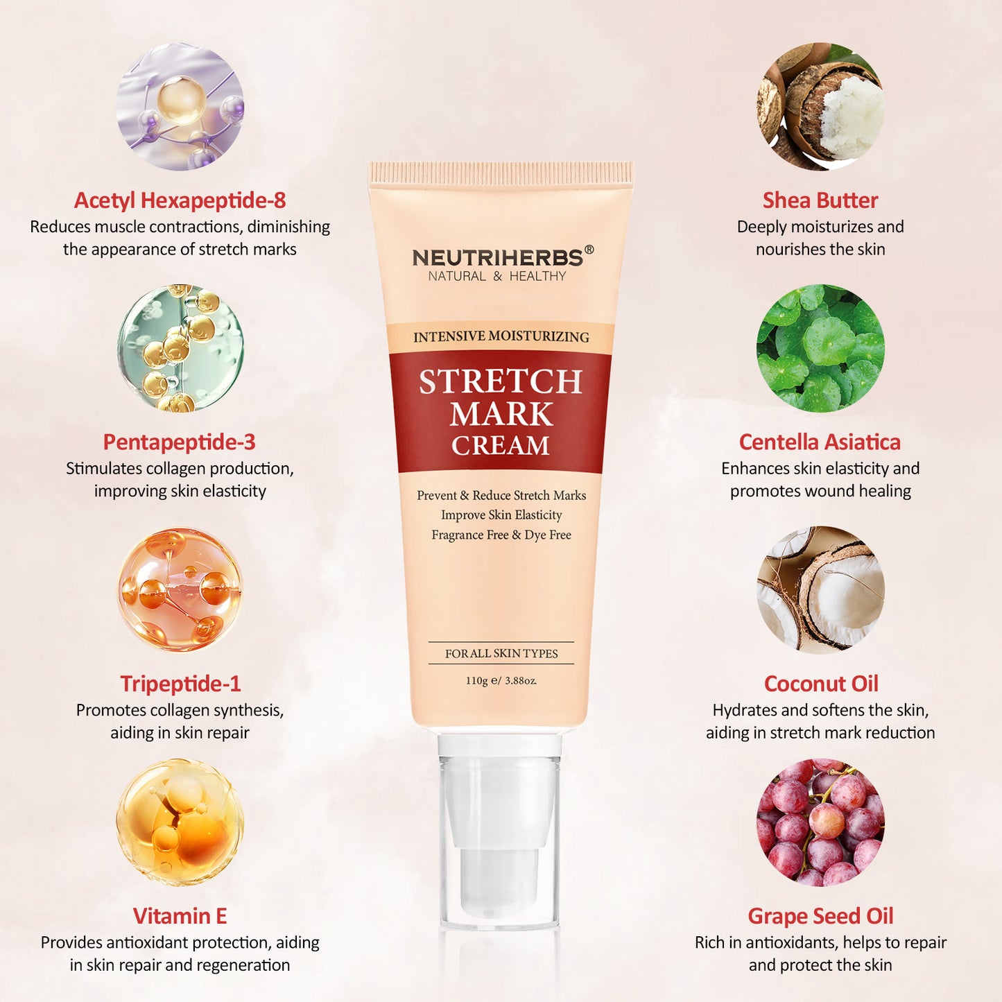 Body Stretch Mark Cream For A Smoother and Resilient Skin