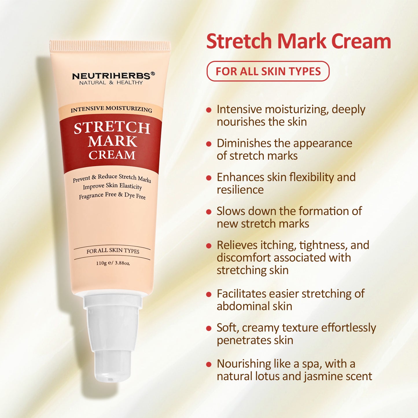 Body Stretch Mark Cream For A Smoother and Resilient Skin