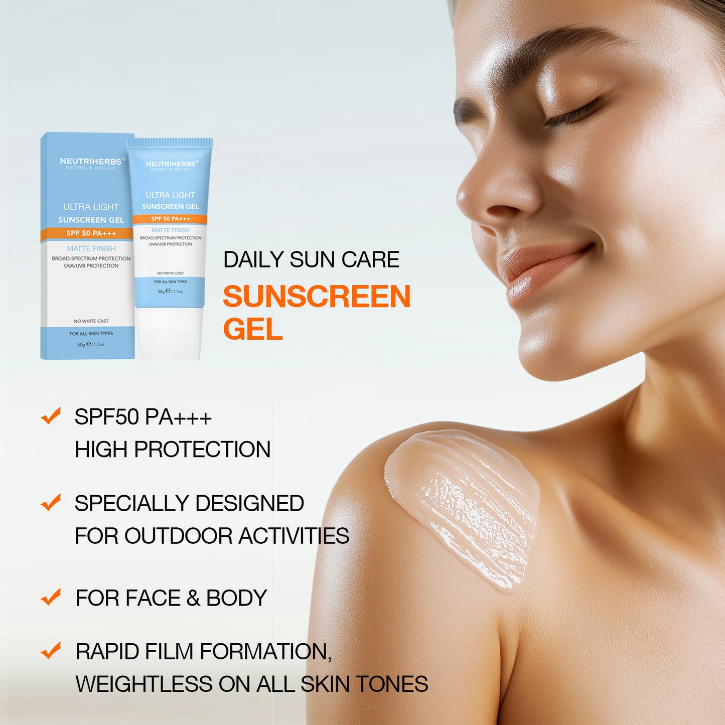 Ultra-light Sunscreen Gel SPF 50 PA+++
