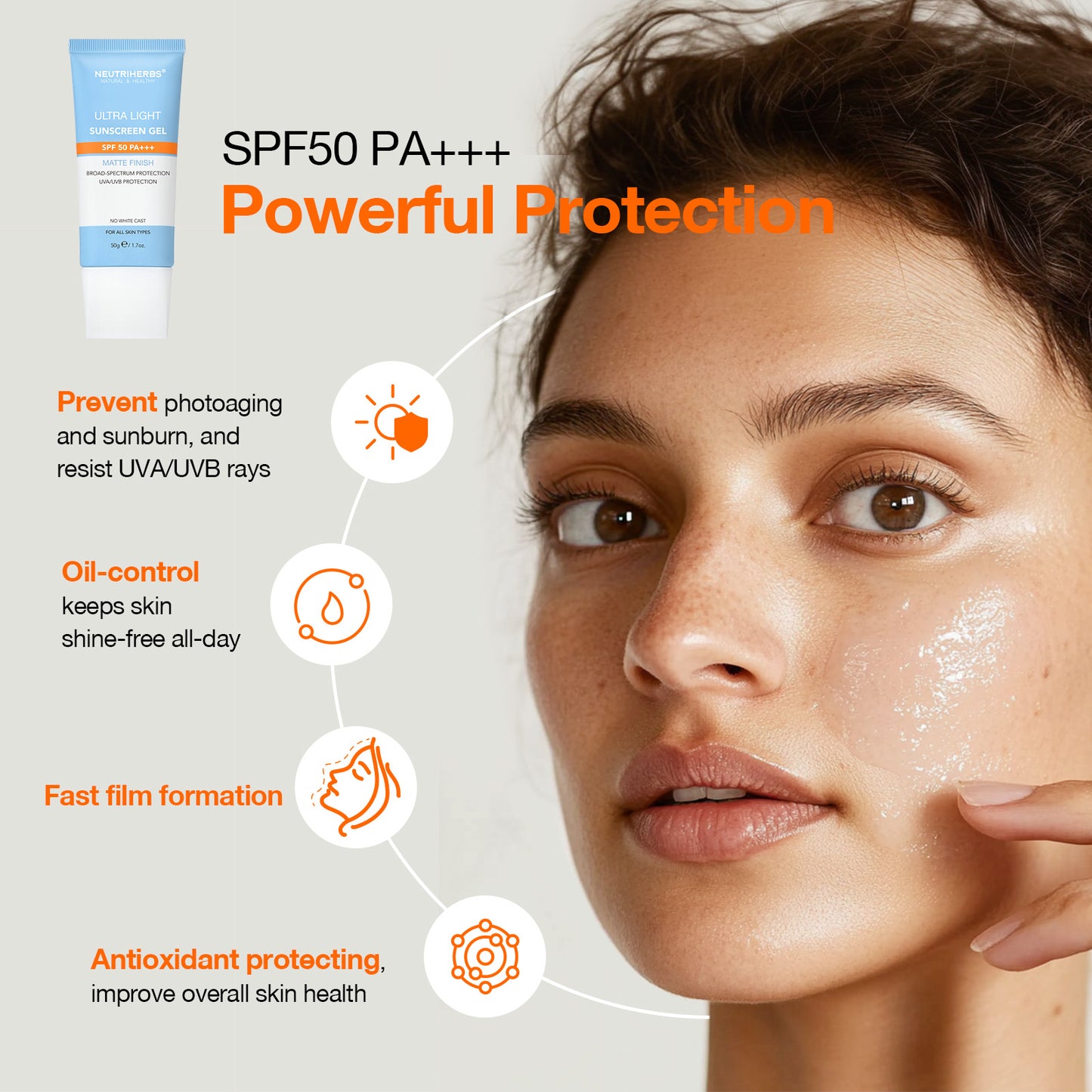 Ultra-light Sunscreen Gel SPF 50 PA+++
