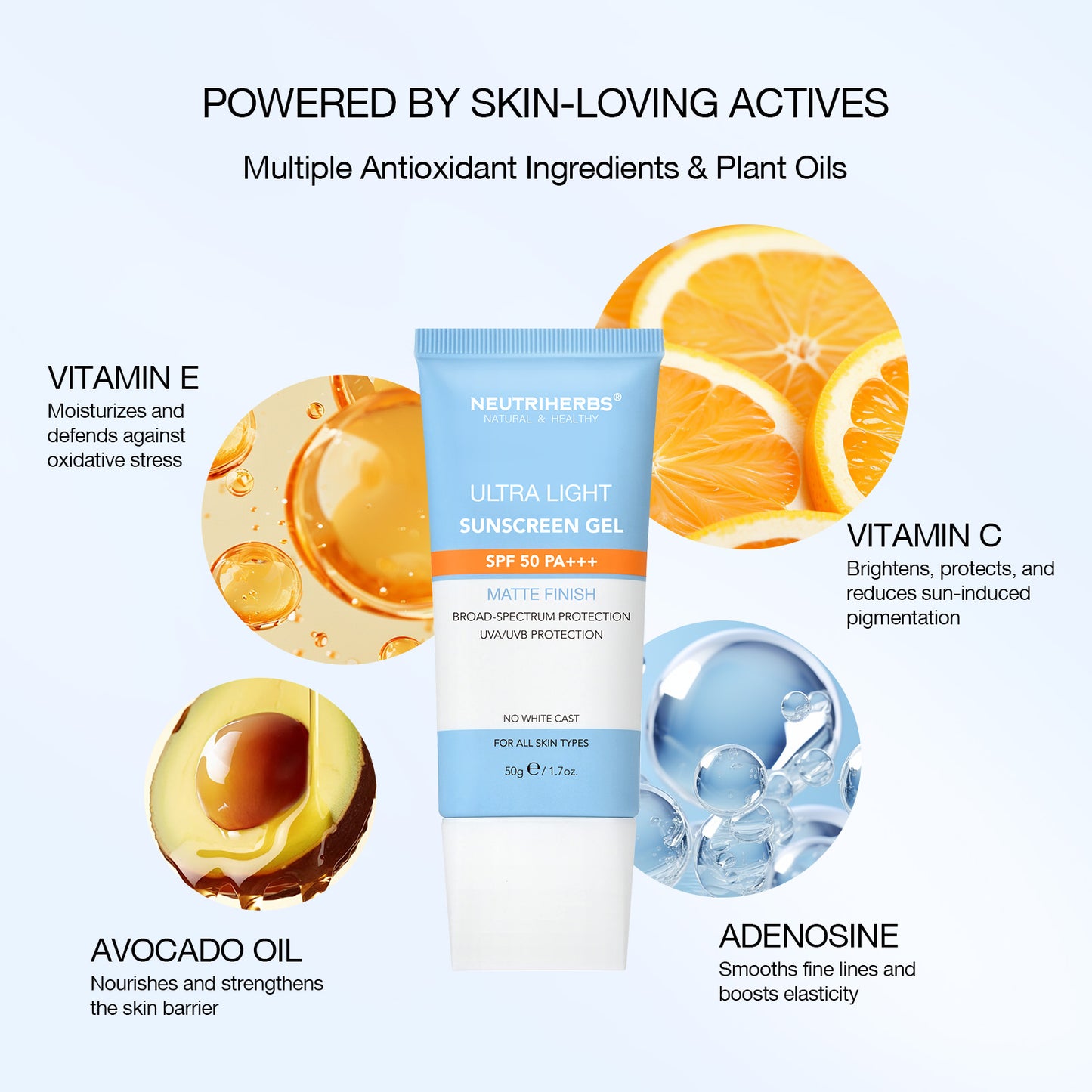 Ultra-light Sunscreen Gel SPF 50 PA+++