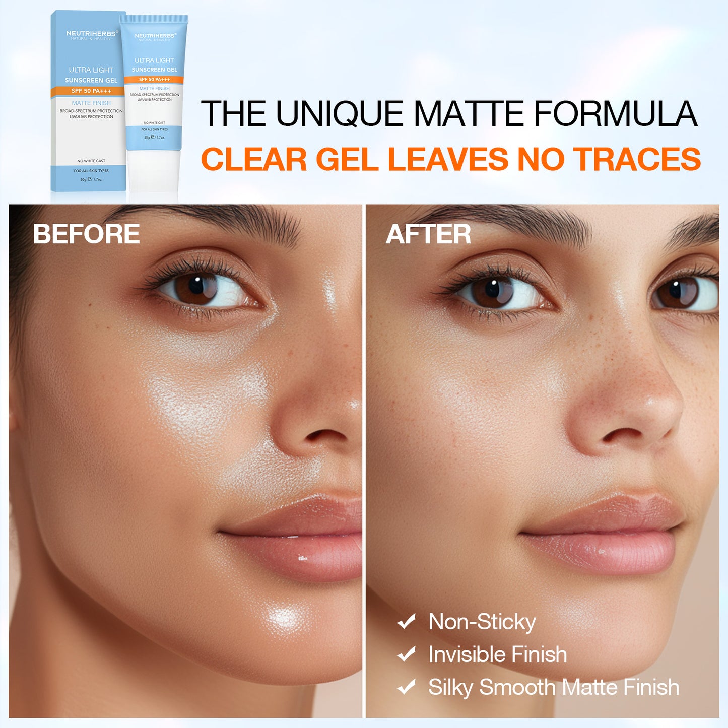 Ultra-light Sunscreen Gel SPF 50 PA+++