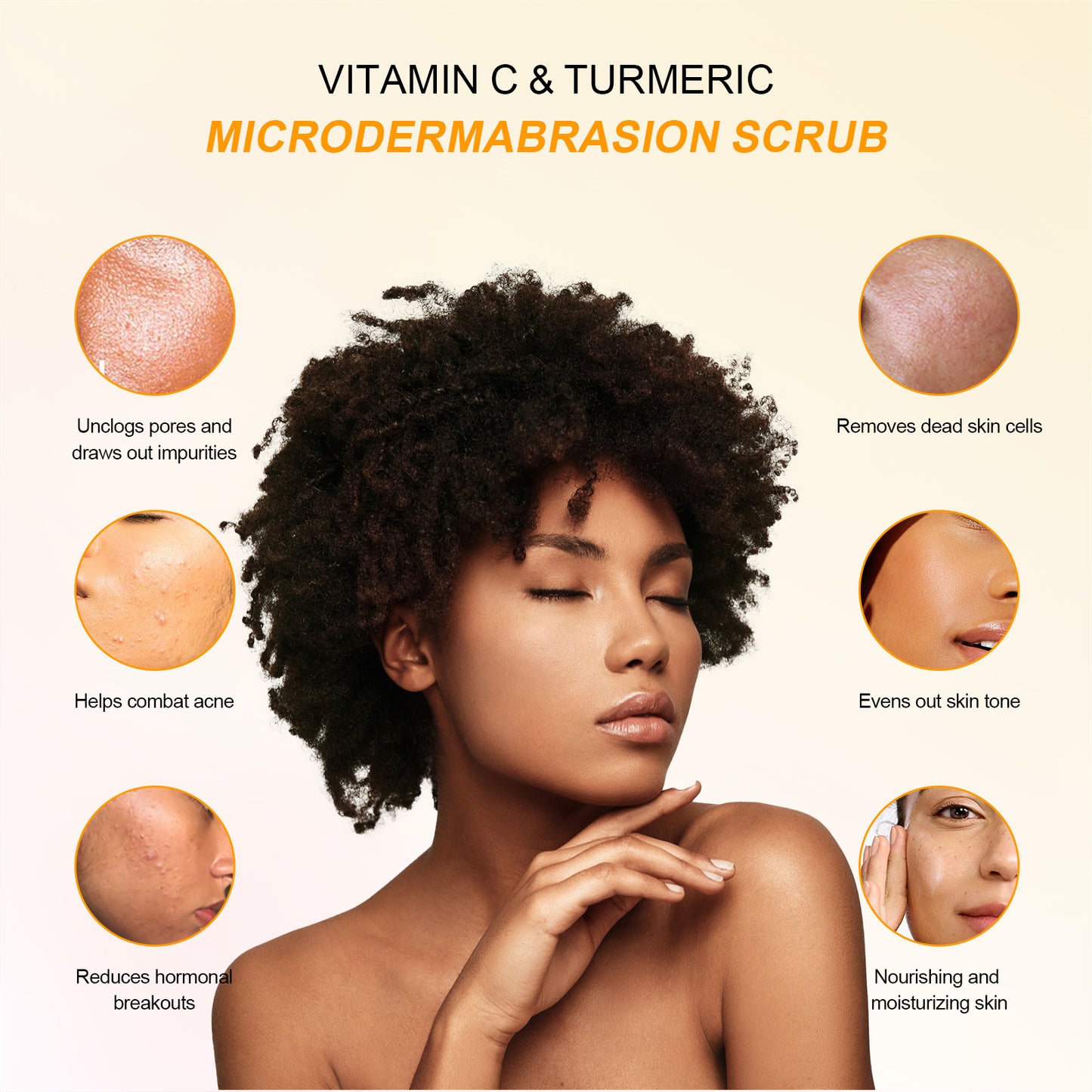 Neutriherbs Vitamin C Turmeric Exfoliating Glow Facial Scrub For Skin Lightening