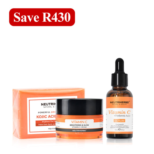 Neutriherbs Kojic Acid & Vitamin C Brightening Set | Dark Spot & Uneven Skin