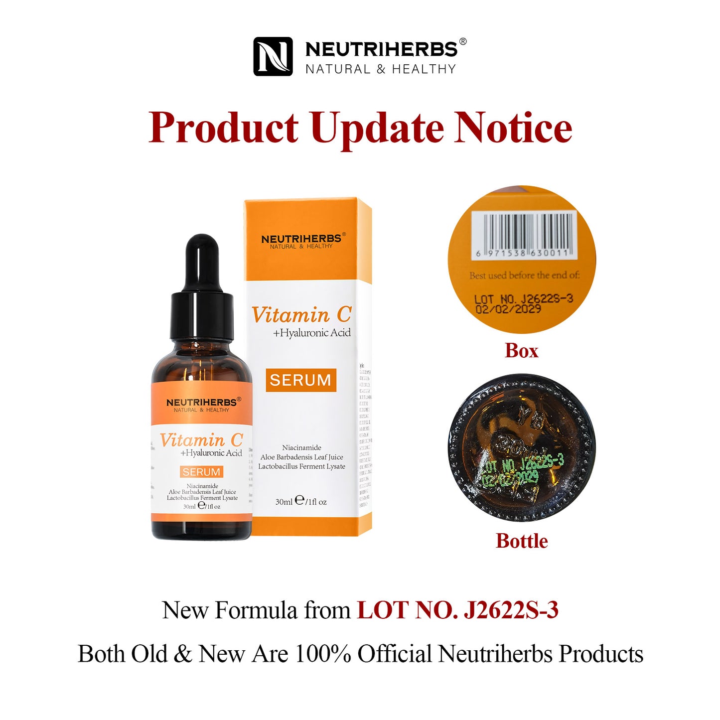 Neutriherbs Vitamin C Serum for Dark Spots – Brighten & Even Skin Tone