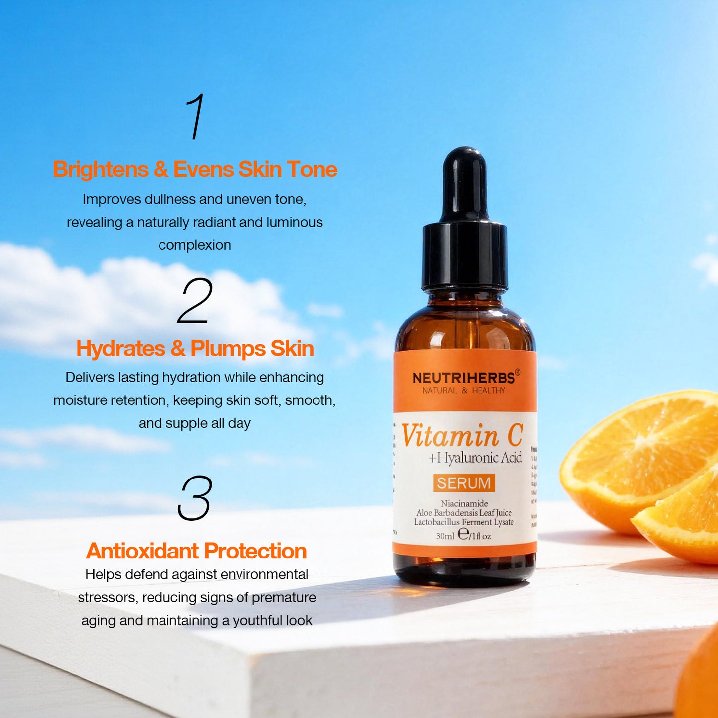 Neutriherbs Vitamin C Serum for Dark Spots – Brighten & Even Skin Tone