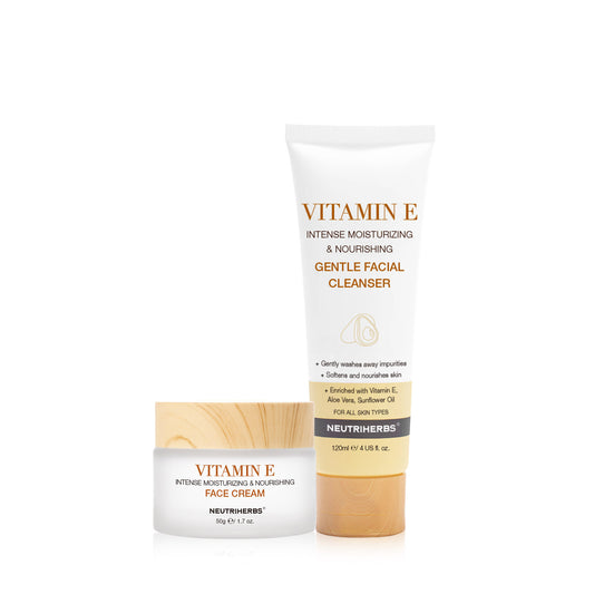 Neutriherbs Sensitive Skin Repair Set - Vitamin E Cream & Cleanser