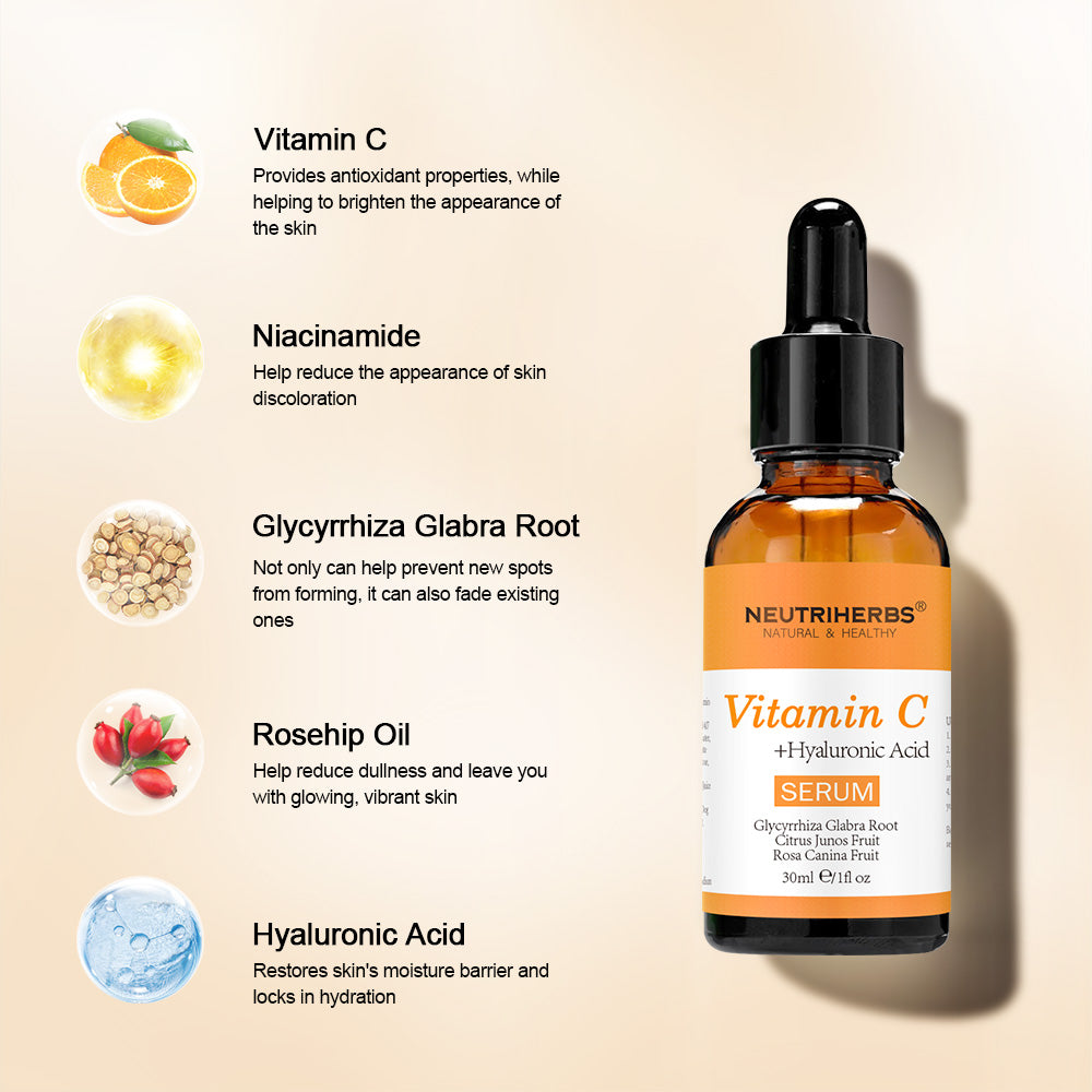Neutriherbs Day and Night Vitamin C and Retinol Serum Set for Dull Skin and Fine Lines