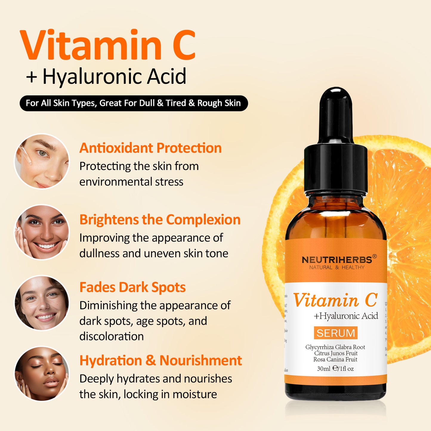 Neutriherbs Vitamin C Brightening Set with SPF50 for Dull Skin